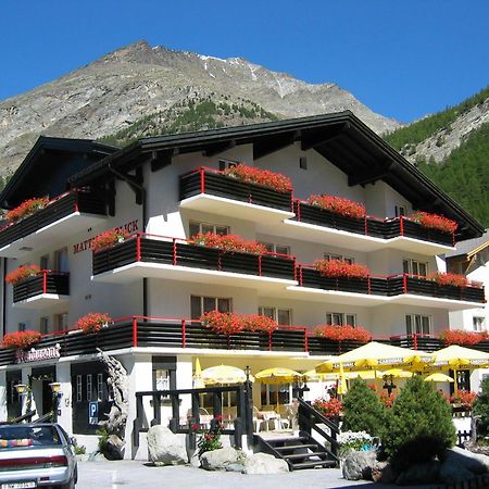 Hotel Restaurant Mattmarkblick Saas-Almagell Exteriör bild