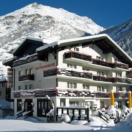Hotel Restaurant Mattmarkblick Saas-Almagell Exteriör bild
