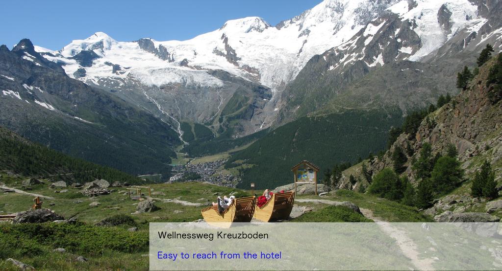 Hotel Restaurant Mattmarkblick Saas-Almagell Exteriör bild