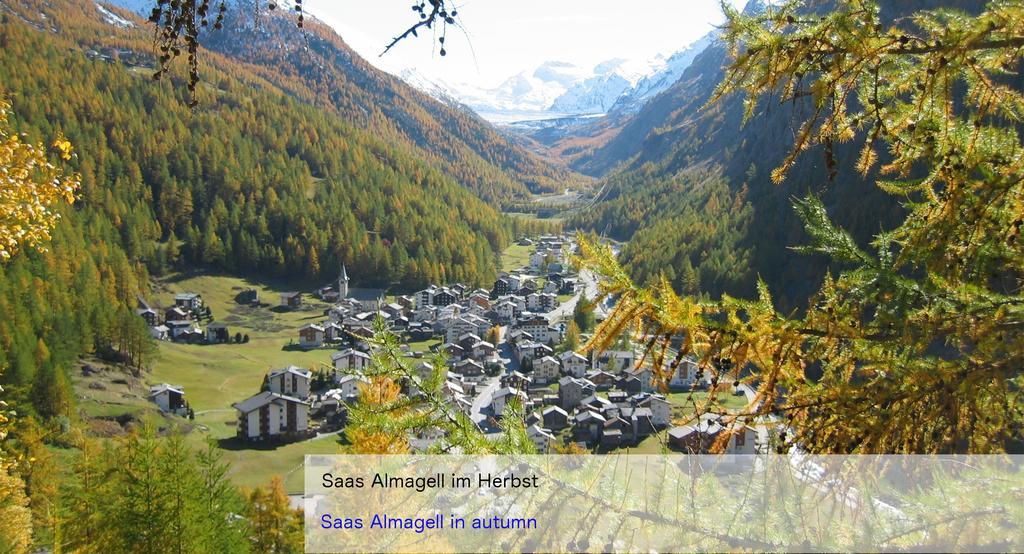 Hotel Restaurant Mattmarkblick Saas-Almagell Exteriör bild